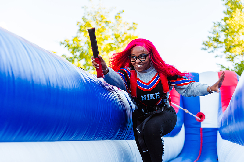 SIU Student participates in campus event